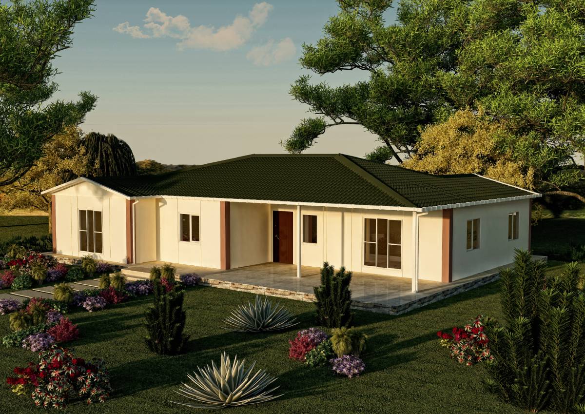165 m2 Prefabrik Tek Katlı Konut